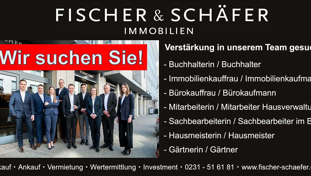 Wir suchen Sie – Verstärkung gesucht